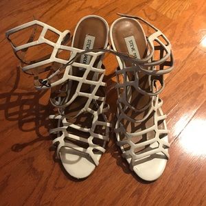 Steve Madden White Heels